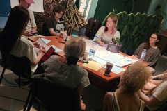 24.06.2026 Szczecin. Dom Kultury 13 Muz. Dom Kultury+_Laboratorium Partnerstwa Miejskiego_Warsztat wydobywczy-Praca nad fiszką projektową. Fot. DK 13 Muz.