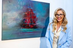 21.05.2026 Szczecin.Dom Kultury 13 Muz. Galeria Enter - Aga Czyżyk - „Marzeń wielki błękit” - malarstwo marynistyczne. Fot. Dom Kultury 13 Muz