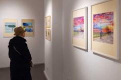 02.10.2025 Szczecin. Dom Kultury 13 Muz. Galeria Enter - Aleksandra Jadczuk / Anna Waligórska - Pejzaż - malarstwo. Fot. Robert Stachnik.