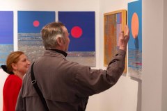 02.10.2025 Szczecin. Dom Kultury 13 Muz. Galeria Enter - Aleksandra Jadczuk / Anna Waligórska - Pejzaż - malarstwo. Fot. Robert Stachnik.