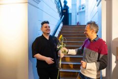 24.04.2025 Szczecin. Dom Kultury 13 Muz. Galeria Enter - Kamil Winnicki - Reliefy - projekt multidyscyplinarny. Fot. Robert Stachnik.