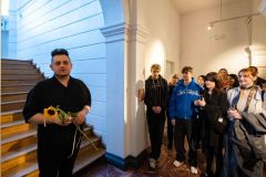 24.04.2025 Szczecin. Dom Kultury 13 Muz. Galeria Enter - Kamil Winnicki - Reliefy - projekt multidyscyplinarny. Fot. Robert Stachnik.