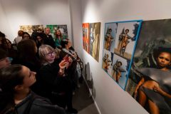 24.04.2025 Szczecin. Dom Kultury 13 Muz. Galeria Enter - Kamil Winnicki - Reliefy - projekt multidyscyplinarny. Fot. Robert Stachnik.
