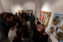 24.04.2025 Szczecin. Dom Kultury 13 Muz. Galeria Enter - Kamil Winnicki - Reliefy - projekt multidyscyplinarny. Fot. Robert Stachnik.