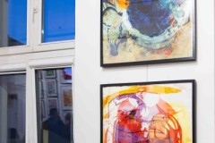 05.11.2025 Szczecin. Dom Kultury 13 Muz. Galeria Foyer - Andrzej Buko - Moja twórczość - ebru. Fot. Robert Stachnik