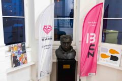 05.11.2025 Szczecin. Dom Kultury 13 Muz. Galeria Foyer - Andrzej Buko - Moja twórczość - ebru. Fot. Robert Stachnik