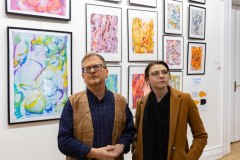 05.11.2025 Szczecin. Dom Kultury 13 Muz. Galeria Foyer - Andrzej Buko - Moja twórczość - ebru. Fot. Robert Stachnik