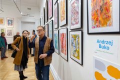 05.11.2025 Szczecin. Dom Kultury 13 Muz. Galeria Foyer - Andrzej Buko - Moja twórczość - ebru. Fot. Robert Stachnik