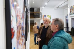 05.11.2025 Szczecin. Dom Kultury 13 Muz. Galeria Foyer - Andrzej Buko - Moja twórczość - ebru. Fot. Robert Stachnik