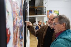 05.11.2025 Szczecin. Dom Kultury 13 Muz. Galeria Foyer - Andrzej Buko - Moja twórczość - ebru. Fot. Robert Stachnik