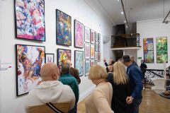 05.11.2025 Szczecin. Dom Kultury 13 Muz. Galeria Foyer - Andrzej Buko - Moja twórczość - ebru. Fot. Robert Stachnik