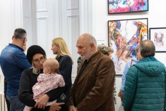 05.11.2025 Szczecin. Dom Kultury 13 Muz. Galeria Foyer - Andrzej Buko - Moja twórczość - ebru. Fot. Robert Stachnik