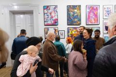 05.11.2025 Szczecin. Dom Kultury 13 Muz. Galeria Foyer - Andrzej Buko - Moja twórczość - ebru. Fot. Robert Stachnik