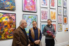 05.11.2025 Szczecin. Dom Kultury 13 Muz. Galeria Foyer - Andrzej Buko - Moja twórczość - ebru. Fot. Robert Stachnik