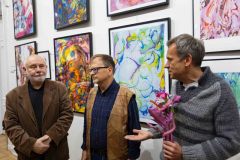 05.11.2025 Szczecin. Dom Kultury 13 Muz. Galeria Foyer - Andrzej Buko - Moja twórczość - ebru. Fot. Robert Stachnik