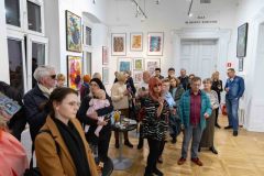 05.11.2025 Szczecin. Dom Kultury 13 Muz. Galeria Foyer - Andrzej Buko - Moja twórczość - ebru. Fot. Robert Stachnik