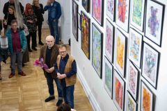 05.11.2025 Szczecin. Dom Kultury 13 Muz. Galeria Foyer - Andrzej Buko - Moja twórczość - ebru. Fot. Robert Stachnik