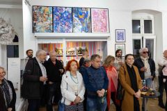 05.11.2025 Szczecin. Dom Kultury 13 Muz. Galeria Foyer - Andrzej Buko - Moja twórczość - ebru. Fot. Robert Stachnik