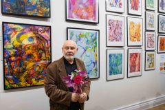 05.11.2025 Szczecin. Dom Kultury 13 Muz. Galeria Foyer - Andrzej Buko - Moja twórczość - ebru. Fot. Robert Stachnik