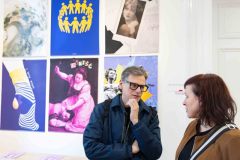 15.10.2025 Szczecin. Dom Kultury 13 Muz. Galeria Foyer - Drugi Przegląd Pracowni. Fot. Robert Stachnik.