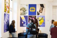 15.10.2025 Szczecin. Dom Kultury 13 Muz. Galeria Foyer - Drugi Przegląd Pracowni. Fot. Robert Stachnik.