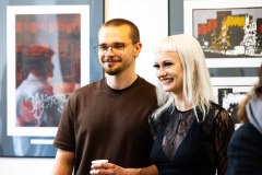 15.04.2026 Szczecin. Dom Kultury 13 Muz. Galeria Foyer - Izabela Herbich - Miejska utopia - grafika. Fot. Robert Stachnik.