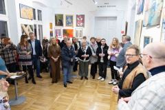 10.12.2025 Szczecin. Dom Kultury 13 Muz. Galeria Foyer - NIE - ŹLE. Pomiędzy dwoma światami: sacrum i profanum w malarstwie. Fot. Robert Stachnik.