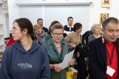 10.12.2025 Szczecin. Dom Kultury 13 Muz. Galeria Foyer - NIE - ŹLE. Pomiędzy dwoma światami: sacrum i profanum w malarstwie. Fot. Robert Stachnik.