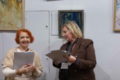 10.12.2025 Szczecin. Dom Kultury 13 Muz. Galeria Foyer - NIE - ŹLE. Pomiędzy dwoma światami: sacrum i profanum w malarstwie. Fot. Robert Stachnik.