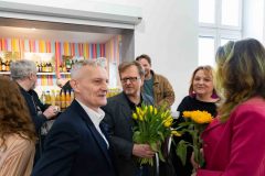 12.04.2023. Szczecin. 13 Muz. Galeria Foyer - Oliwia Zborowska - praca dyplomowa - wystawa malarstwa uczennicy Państwowego Liceum Sztuk Plastycznych w Szczecinie. Fot. Robert Stachnik