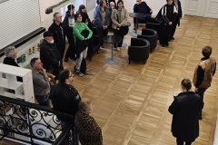 11.03.2026 Szczecin. Dom Kultury 13 Muz. Galeria Foyer - Plakaty plus animacje / offline plus online - wystawa zbiorowa studentów i absolwentów Akademii Sztuki w Szczecinie. Fot. Waldemar Kulpa.