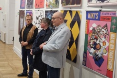 11.03.2026 Szczecin. Dom Kultury 13 Muz. Galeria Foyer - Plakaty plus animacje / offline plus online - wystawa zbiorowa studentów i absolwentów Akademii Sztuki w Szczecinie. Fot. Krzysztof Radew.