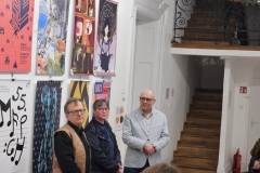 11.03.2026 Szczecin. Dom Kultury 13 Muz. Galeria Foyer - Plakaty plus animacje / offline plus online - wystawa zbiorowa studentów i absolwentów Akademii Sztuki w Szczecinie. Fot. Krzysztof Radew.