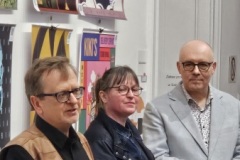 11.03.2026 Szczecin. Dom Kultury 13 Muz. Galeria Foyer - Plakaty plus animacje / offline plus online - wystawa zbiorowa studentów i absolwentów Akademii Sztuki w Szczecinie. Fot. Krzysztof Radew.