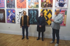 11.03.2026 Szczecin. Dom Kultury 13 Muz. Galeria Foyer - Plakaty plus animacje / offline plus online - wystawa zbiorowa studentów i absolwentów Akademii Sztuki w Szczecinie. Fot. Alexandr Azarkevitch