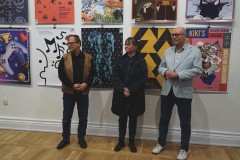 11.03.2026 Szczecin. Dom Kultury 13 Muz. Galeria Foyer - Plakaty plus animacje / offline plus online - wystawa zbiorowa studentów i absolwentów Akademii Sztuki w Szczecinie. Fot. Alexandr Azarkevitch