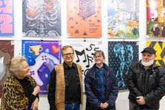 11.03.2026 Szczecin. Dom Kultury 13 Muz. Galeria Foyer - Plakaty plus animacje / offline plus online - wystawa zbiorowa studentów i absolwentów Akademii Sztuki w Szczecinie. Fot. Robert Stachnik.