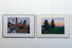 11.06.2025 Szczecin. Dom Kultury 13 Muz. Galeria Foyer - Sztuka Niedoskonałości - A. Chmiel, M. Grzywa, A. Falkiewicz - malarstwo. Fot. Robert Stachnik.