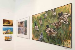 11.06.2025 Szczecin. Dom Kultury 13 Muz. Galeria Foyer - Sztuka Niedoskonałości - A. Chmiel, M. Grzywa, A. Falkiewicz - malarstwo. Fot. Robert Stachnik.