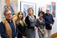 11.06.2025 Szczecin. Dom Kultury 13 Muz. Galeria Foyer - Sztuka Niedoskonałości - A. Chmiel, M. Grzywa, A. Falkiewicz - malarstwo. Fot. Robert Stachnik.