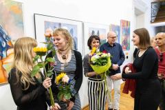 11.06.2025 Szczecin. Dom Kultury 13 Muz. Galeria Foyer - Sztuka Niedoskonałości - A. Chmiel, M. Grzywa, A. Falkiewicz - malarstwo. Fot. Robert Stachnik.
