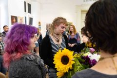 11.06.2025 Szczecin. Dom Kultury 13 Muz. Galeria Foyer - Sztuka Niedoskonałości - A. Chmiel, M. Grzywa, A. Falkiewicz - malarstwo. Fot. Robert Stachnik.