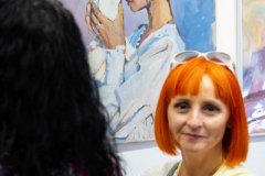 11.06.2025 Szczecin. Dom Kultury 13 Muz. Galeria Foyer - Sztuka Niedoskonałości - A. Chmiel, M. Grzywa, A. Falkiewicz - malarstwo. Fot. Robert Stachnik.