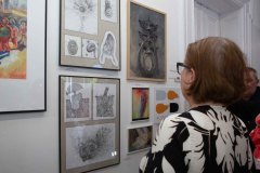 17.06.2026 Szczecin. Dom Kultury 13 Muz. Galeria Foyer - Wystawa absolwentów Państwowego Liceum Sztuk Plastycznych w Szczecinie z roku 1981 - 50 x 45. Fot. DK 13 Muz.