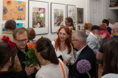 17.06.2026 Szczecin. Dom Kultury 13 Muz. Galeria Foyer - Wystawa absolwentów Państwowego Liceum Sztuk Plastycznych w Szczecinie z roku 1981 - 50 x 45. Fot. DK 13 Muz.