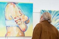20.05.2026 Szczecin. Dom Kultury 13 Muz. Galeria Foyer - Zofia Opowicz - Ciało, morze, muszla - malarstwo. Fot. Dom Kultury 13 Muz.