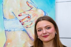 20.05.2026 Szczecin. Dom Kultury 13 Muz. Galeria Foyer - Zofia Opowicz - Ciało, morze, muszla - malarstwo. Fot. Dom Kultury 13 Muz.