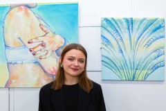 20.05.2026 Szczecin. Dom Kultury 13 Muz. Galeria Foyer - Zofia Opowicz - Ciało, morze, muszla - malarstwo. Fot. Dom Kultury 13 Muz.