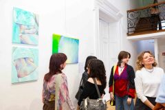 20.05.2026 Szczecin. Dom Kultury 13 Muz. Galeria Foyer - Zofia Opowicz - Ciało, morze, muszla - malarstwo. Fot. Dom Kultury 13 Muz.