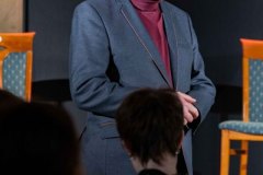 23.01.2026 Szczecin. I Festiwal Sztuki Słowa im. K. I. Gałczyńskiego - Zielona Muza w DK 13 Muz w 121. rocznicę urodzin poety. Fot. Robert Stachnik.